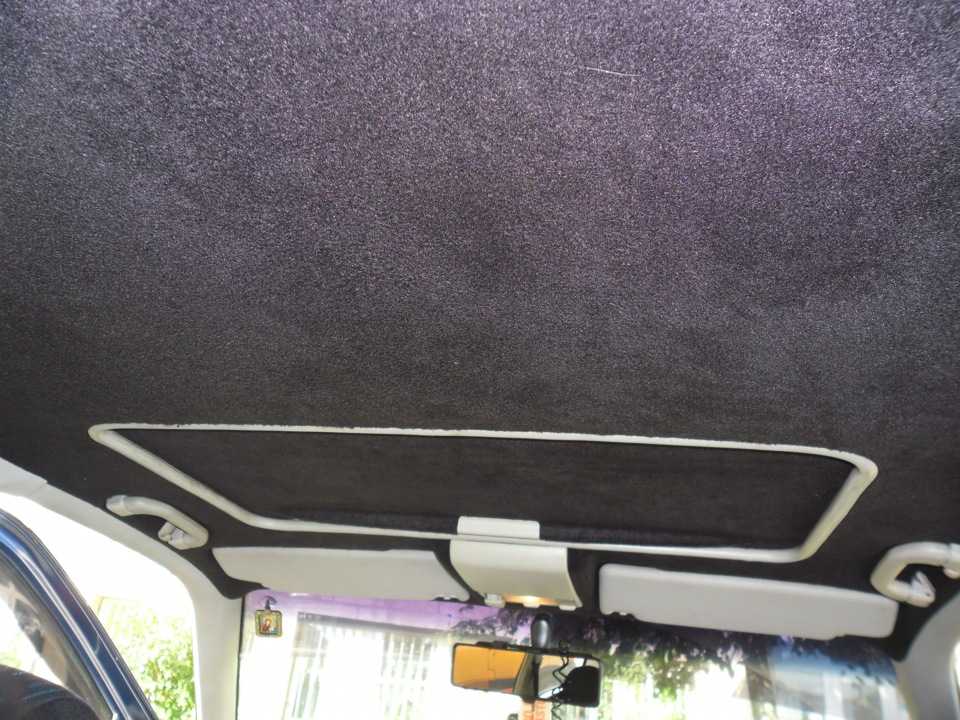 Ремонт обшивки потолка автомобиля