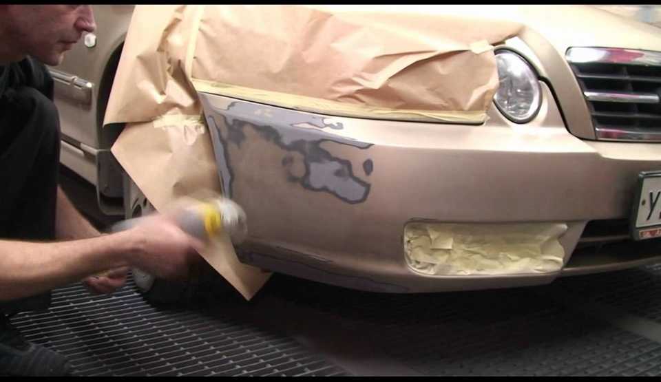Покраска бампера автомобиля — технология и особенности процесса